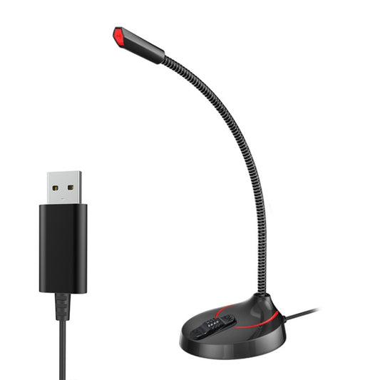 F12 Metal Hose Meeting Desktop Microphone, Spec: USB Version (Black) - Microphone by buy2fix | Online Shopping UK | buy2fix