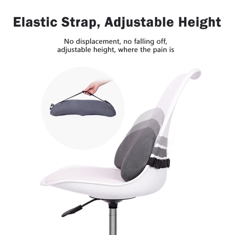 Memory Foam Car Lumbar Cushion Driving Seat Cushion(Gray) - Seat Accessories by buy2fix | Online Shopping UK | buy2fix