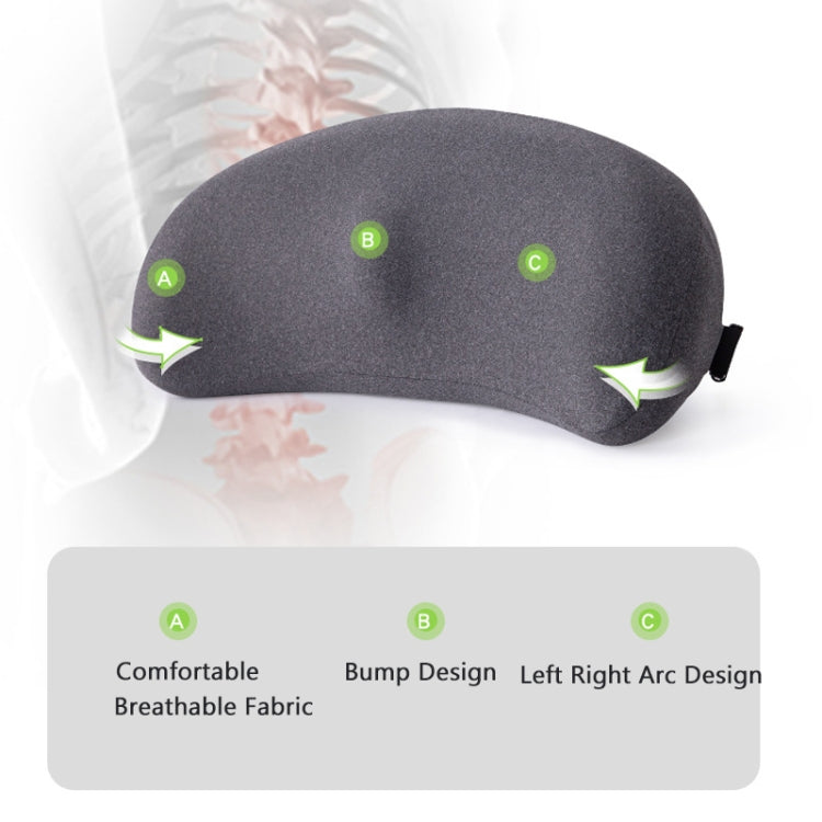 Memory Foam Car Lumbar Cushion Driving Seat Cushion(Gray) - Seat Accessories by buy2fix | Online Shopping UK | buy2fix