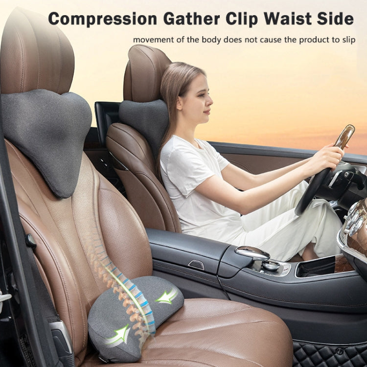 Memory Foam Car Lumbar Cushion Driving Seat Cushion(Gray) - Seat Accessories by buy2fix | Online Shopping UK | buy2fix