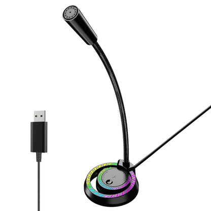 RGB Lighting Effect Computer Desktop Microphone(F3) - Microphone by buy2fix | Online Shopping UK | buy2fix
