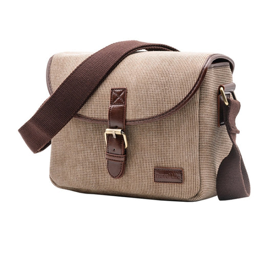 Casual SLR Camera Canvas Crossbody Bag(Khaki) - Strap Satchel by buy2fix | Online Shopping UK | buy2fix