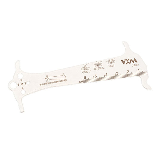 2 PCS VXM 3 In 1 Stainless Steel Mountain Bike Road Bike Chain Gauge - Maintenance tools by buy2fix | Online Shopping UK | buy2fix