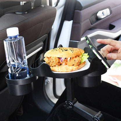 Car Water Cup Holder Dinner Plate Rack Rotatable Mobile Phone Holder(Black) - Car Drink Holders by buy2fix | Online Shopping UK | buy2fix