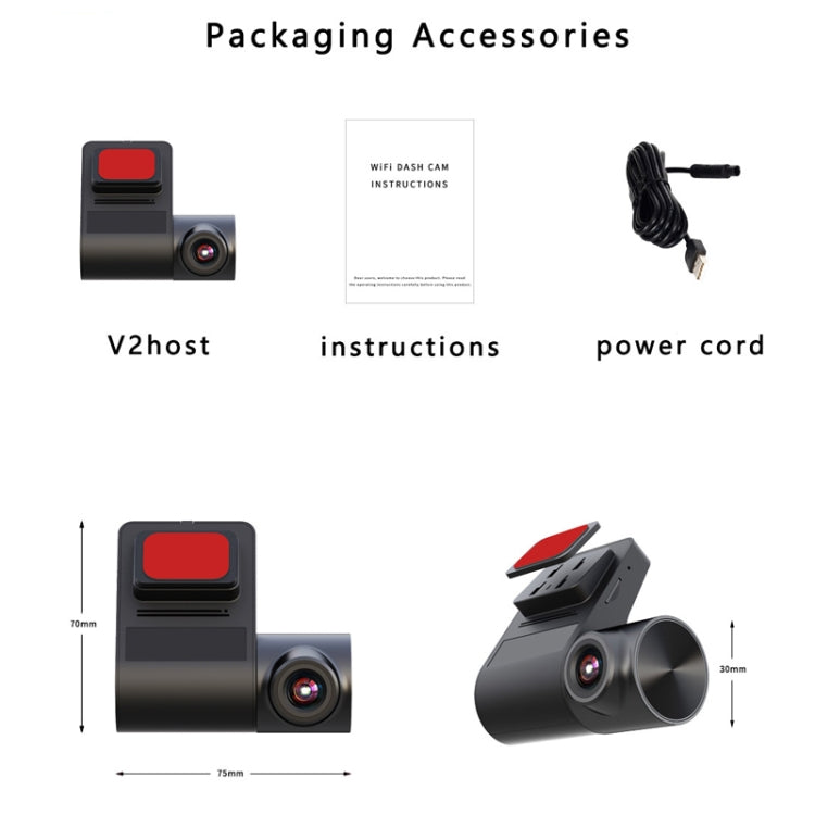 V2 WiFi HD USB ADAS Auxiliary Driving Recorder by buy2fix