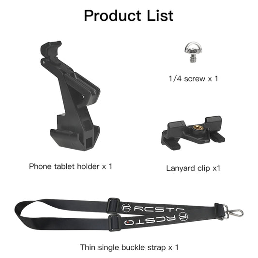 RCSTQ Remote Control Phone Tablet Bracket for DJI Mavic 3/Mini 2/Mini 3 Pro,Style: With Thin Lanyard by RCSTQ
