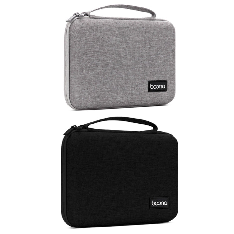 Baona BN-F018 Multifunctional Double Layer EVA Hard Shell U Disk Data Cable Storage Bag(Grey) - Hard Drive Bags & Cases by Baona | Online Shopping UK | buy2fix