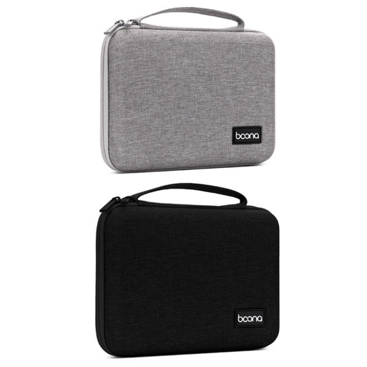 Baona BN-F018 Multifunctional Double Layer EVA Hard Shell U Disk Data Cable Storage Bag(Grey) - Hard Drive Bags & Cases by Baona | Online Shopping UK | buy2fix