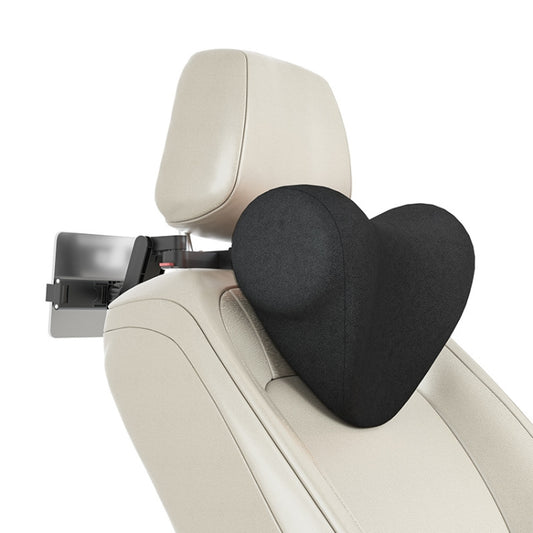 A09 Car Seat Headrest Memory Foam Comfortable Neck Pillow, Style: With Stand (Black) - Seat Accessories by buy2fix | Online Shopping UK | buy2fix