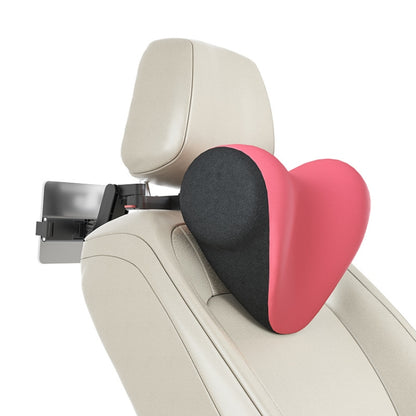 A09 Car Seat Headrest Memory Foam Comfortable Neck Pillow, Style: With Stand  (Pink) - Seat Accessories by buy2fix | Online Shopping UK | buy2fix