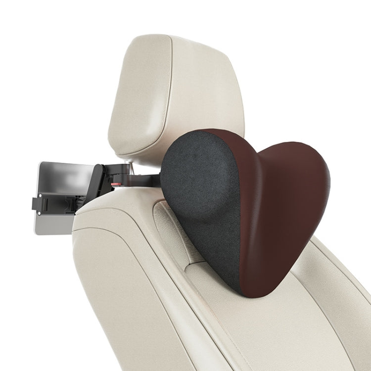 A09 Car Seat Headrest Memory Foam Comfortable Neck Pillow, Style: With Stand  (Coffee) - Seat Accessories by buy2fix | Online Shopping UK | buy2fix
