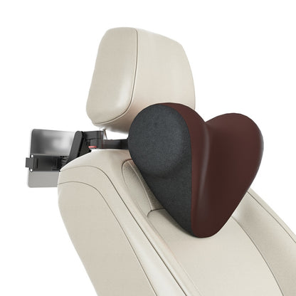 A09 Car Seat Headrest Memory Foam Comfortable Neck Pillow, Style: With Stand  (Coffee) - Seat Accessories by buy2fix | Online Shopping UK | buy2fix
