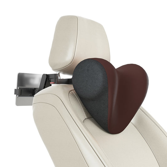 A09 Car Seat Headrest Memory Foam Comfortable Neck Pillow, Style: With Stand  (Coffee) - Seat Accessories by buy2fix | Online Shopping UK | buy2fix