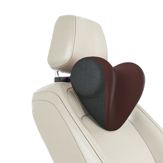 A09 Car Seat Headrest Memory Foam Comfortable Neck Pillow, Style: Without Stand (Coffee) - Seat Accessories by buy2fix | Online Shopping UK | buy2fix