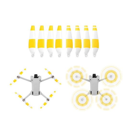 8 PCS 6030F Double Sided Colorful Low Noise Wing Propellers For DJI Mini 3 Pro, Color:  White Yellow - DIY Propeller by buy2fix | Online Shopping UK | buy2fix