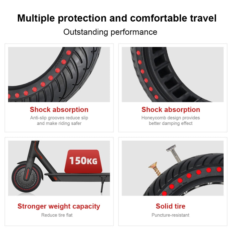 8.5 inch Color Dot Honeycomb Tire for Xiaomi Mijia M365/M365 Pro/1S(Blue) - Accessories & Parts by buy2fix | Online Shopping UK | buy2fix