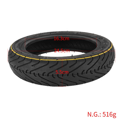 10 Inch Electric Scooter Striped Vacuum Tire With Air Nozzle For Ninebot MAX G30/G30E/G30LP - Accessories & Parts by buy2fix | Online Shopping UK | buy2fix