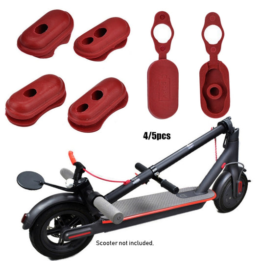 5 In 1 Charge Port Cover Cap Siliceone Plug For Xiaomi M365 Scooter - Accessories & Parts by buy2fix | Online Shopping UK | buy2fix