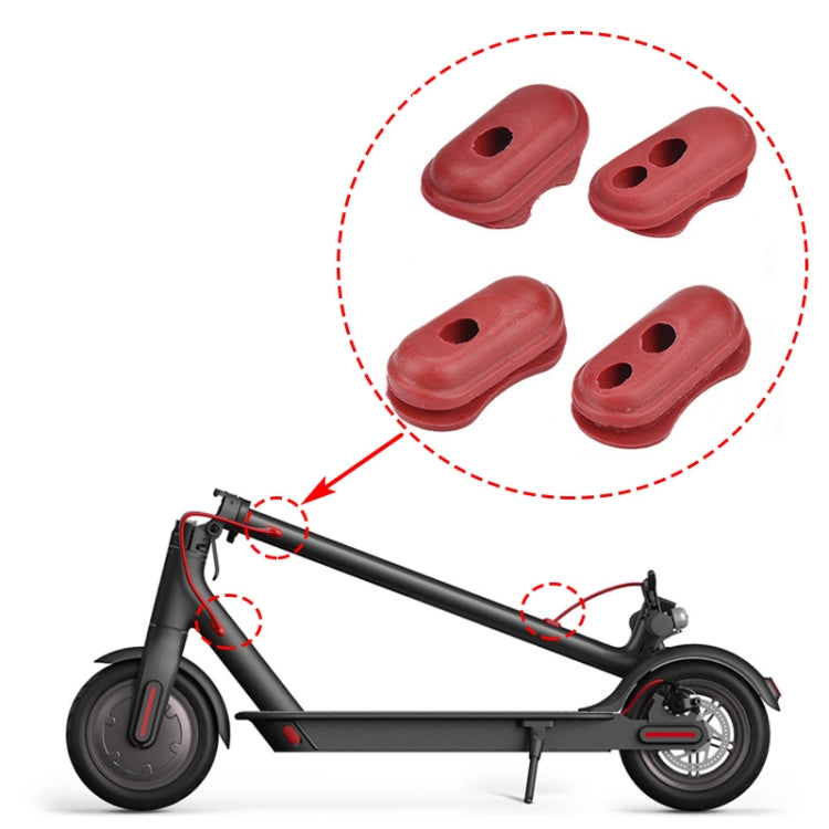 4 In 1 Charge Port Cover Cap Siliceone Plug For Xiaomi M365 Scooter - Accessories & Parts by buy2fix | Online Shopping UK | buy2fix