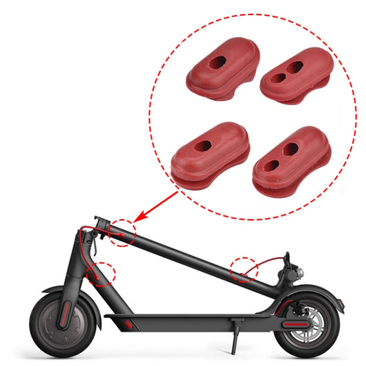 4 In 1 Charge Port Cover Cap Siliceone Plug For Xiaomi M365 Scooter - Accessories & Parts by buy2fix | Online Shopping UK | buy2fix