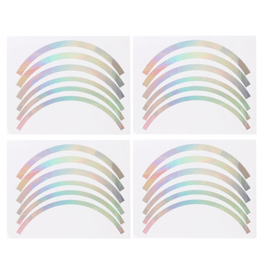 2 Sets Wheel Hub Protective Sticker For Scooter Bicycle Electric Vehicle( Silver Colorful) - Accessories & Parts by buy2fix | Online Shopping UK | buy2fix