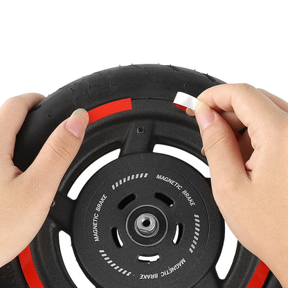 2 Sets Wheel Hub Protective Sticker For Scooter Bicycle Electric Vehicle(White) - Accessories & Parts by buy2fix | Online Shopping UK | buy2fix