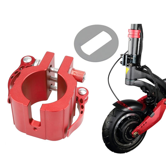 Folding Clamp For ZERO 8X 10X 11X SPEEDUAL Dualtron DT3 Thunder Electric Scooter With Pad Red - Accessories & Parts by buy2fix | Online Shopping UK | buy2fix