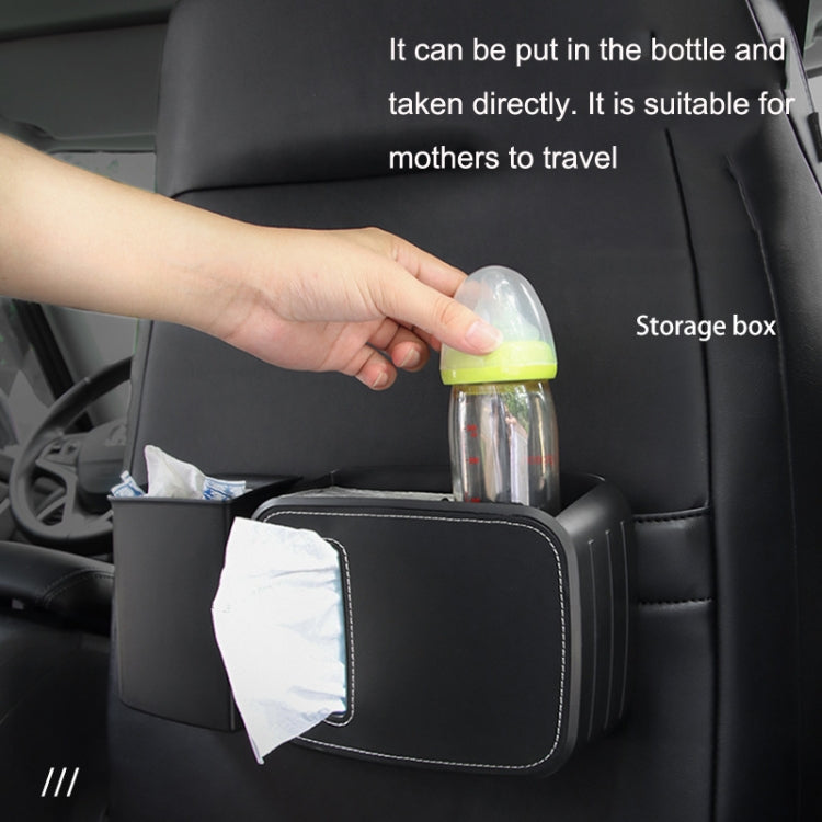 Car Drain Tissue Box Umbrella Storage Pocket Bag Storage Box Car Trash Can(Brown) - Tissue Boxes by buy2fix | Online Shopping UK | buy2fix