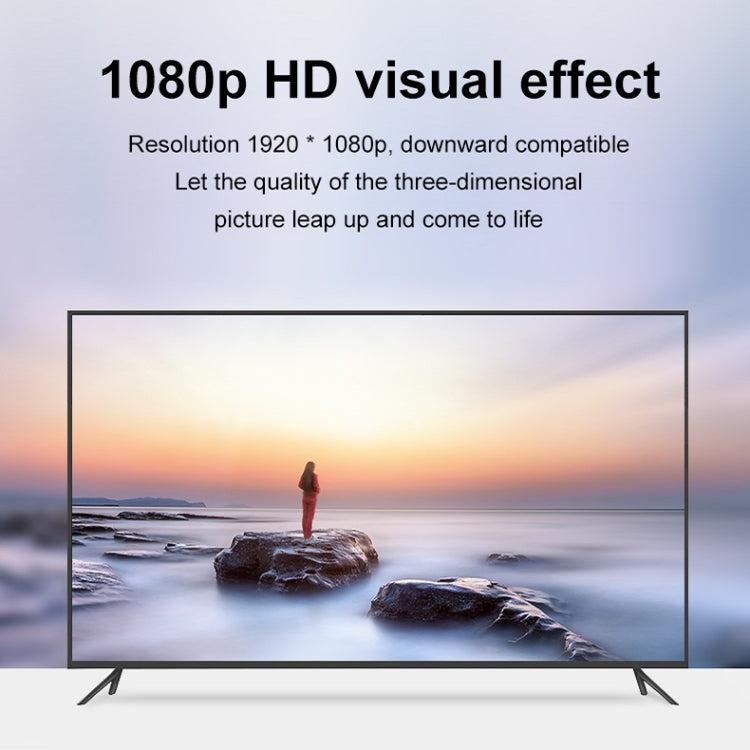 HDMI Female To VGA Male With Audio Adapter Computer Monitor TV Projector Converter(White) - Converter by buy2fix | Online Shopping UK | buy2fix