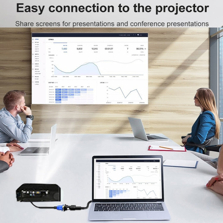 HDMI Female To VGA Male With Audio Adapter Computer Monitor TV Projector Converter(Black) by buy2fix