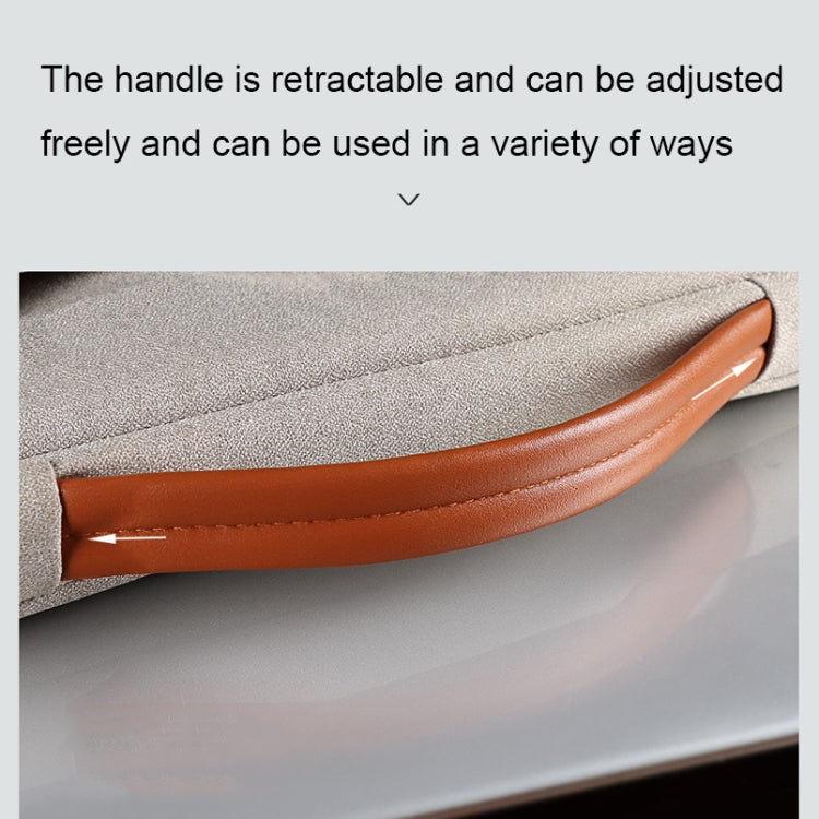 ND02S Adjustable Handle Waterproof Laptop Bag, Size: 13.3 inches(Mysterious Black) by buy2fix