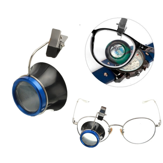5X Clip On Eyeglass Magnifier Watch Repair Tool Loupes Magnifying Lens - Glasses Style by buy2fix | Online Shopping UK | buy2fix