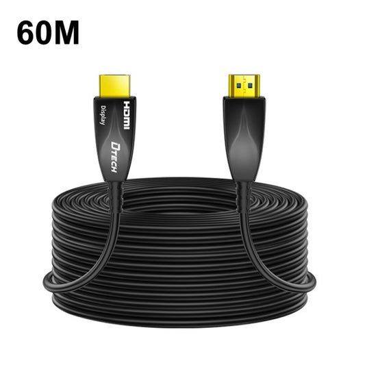 DTECH HDMI 2.0 Version Fiber Optical Line 4K 60Hz Large Screen TV Engineering Wiring, Length: 60m - Cable by DTECH | Online Shopping UK | buy2fix