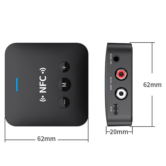 AFK-A10 NFC Bluetooth Receiver Transmitter AUX Car Speaker Receiver - Audio Receiver Transmitter by buy2fix | Online Shopping UK | buy2fix