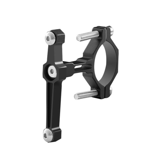 Bicycle Aluminum Alloy Bottle Cage Conversion Seat Fixed Adjustable Bottle Cage(Black) by buy2fix