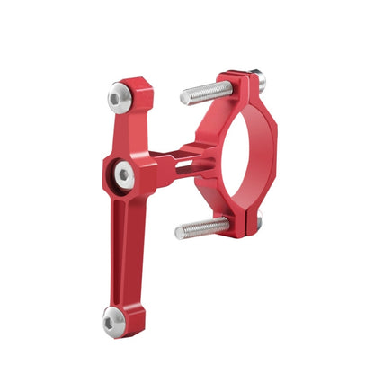 Bicycle Aluminum Alloy Bottle Cage Conversion Seat Fixed Adjustable Bottle Cage(Red) by buy2fix