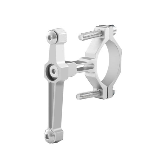 Bicycle Aluminum Alloy Bottle Cage Conversion Seat Fixed Adjustable Bottle Cage(Silver) by buy2fix