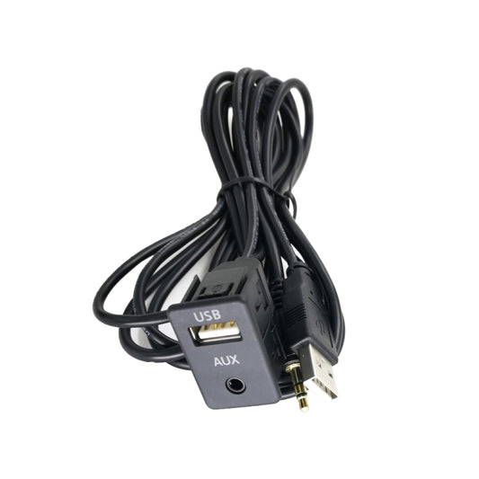 Car Modified AUX+USB Socket Audio Modification Accessories 3.5mm USB Extension Line - DIY Cables by buy2fix | Online Shopping UK | buy2fix
