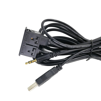 Car Modified AUX+USB Socket Audio Modification Accessories 3.5mm USB Extension Line - DIY Cables by buy2fix | Online Shopping UK | buy2fix
