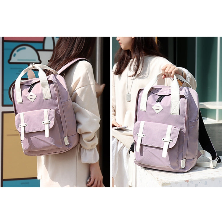 SJ05 Multifunctional Waterproof Laptop Bag, Size: 13 inch-15.6 inch(Light Purple) by buy2fix