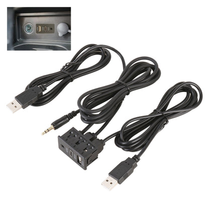 Car Universal Modification USB +Type-C+AUX Interface Charging Seat - DIY Cables by buy2fix | Online Shopping UK | buy2fix