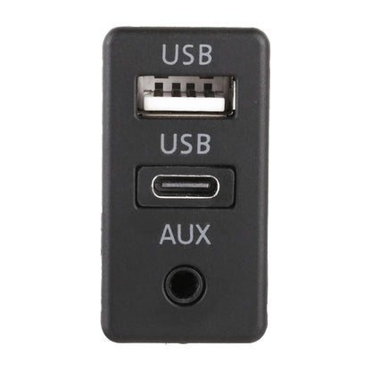 Car Universal Modification USB +Type-C+AUX Interface Charging Seat - DIY Cables by buy2fix | Online Shopping UK | buy2fix