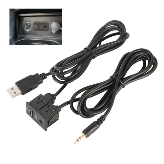 Car Universal Modified Type-C+AUX Interface Charging Use Extension Seat - DIY Cables by buy2fix | Online Shopping UK | buy2fix
