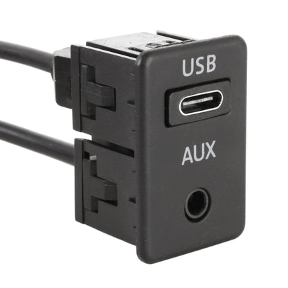 Car Universal Modified Type-C+AUX Interface Charging Use Extension Seat - DIY Cables by buy2fix | Online Shopping UK | buy2fix
