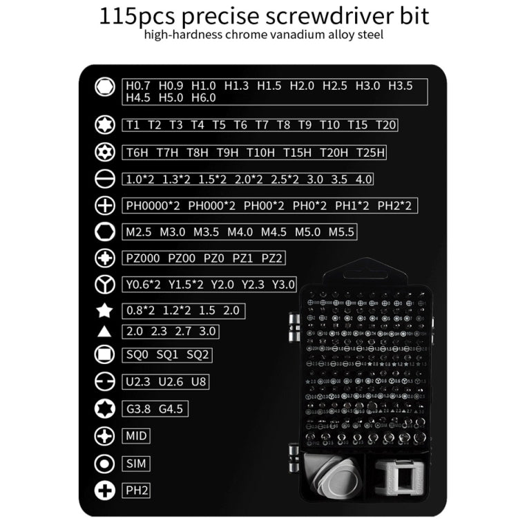 117 In 1 Screwdriver Set Watch Game Console Disassembly Tool - Screwdriver Set by buy2fix | Online Shopping UK | buy2fix