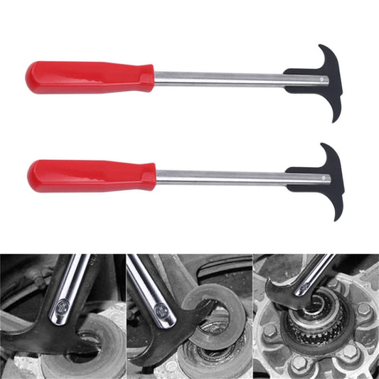 2 PCS Oil Seal Disassembly Tool Double Head Oil Seal Wrench Puller(Red Handle) - Hand Tool Sets by buy2fix | Online Shopping UK | buy2fix