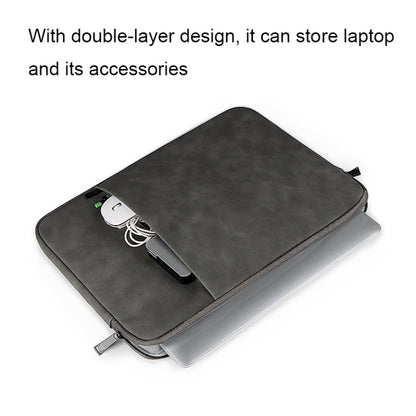 ND01DZ Double Layer Waterproof Laptop Liner Bag, Size: 14.1-15.4 inches(Dark Gray) by buy2fix