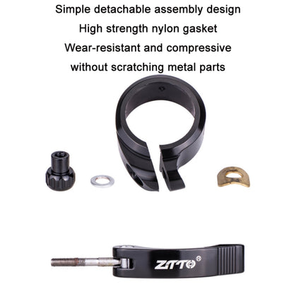 ZTTO Folding Bicycle Seatpost Clamp Retrofit Accessories, Color: 39.8mm (Red) by ZTTO