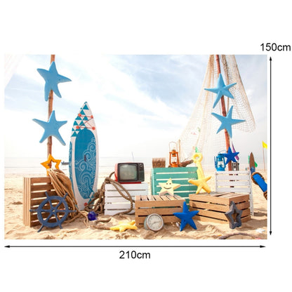 2.1m X 1.5m Beach Surfboard Photography Background Cloth - Other by buy2fix | Online Shopping UK | buy2fix