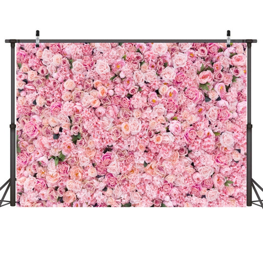 2.1m X 1.5m Pink Rose Wall Background Festive Party Photography Cloth - Valentines Day by buy2fix | Online Shopping UK | buy2fix